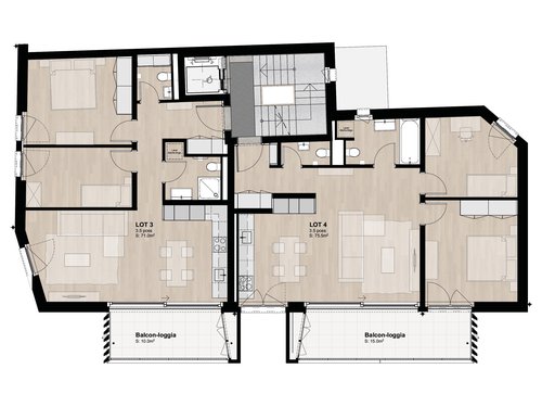 Architecture et réalisation de CCHE pour l'immeuble de logement la Colombière 29 Suisse