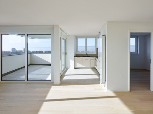 Architecture de CCHE pour les Balcons du Mont quartier Maillefer Suisse