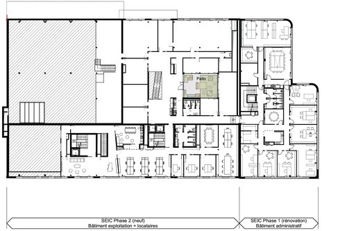 Architecture de CCHE du bâtiment multifonctionnel SEIC Suisse