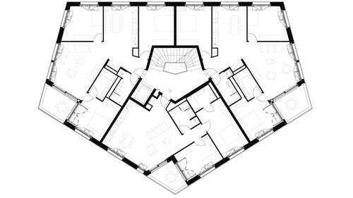 Urbanisme et Architecture de CCHE pour le quartier Ancienne Papeterie à Marly Suisse