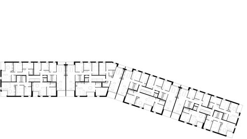Architecture de CCHE pour Bugnon EST Bâtiment F quartier Maillefer Suisse