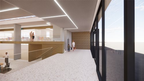 Concept transformation de CCHE pour le projet du centre commercial de la Tourelle Genève Suisse