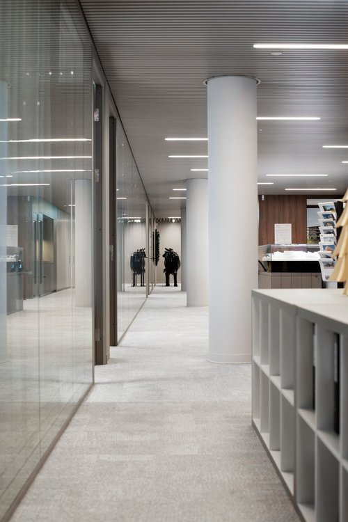 Architecture de CCHE pour les bureaux "Urban Project" "Les Atmosphères" du Quartier de l'étang à Vernier Genève Suisse