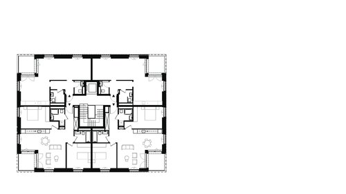 Architecture de CCHE pour le quartier Ancienne Papeterie à Marly Suisse