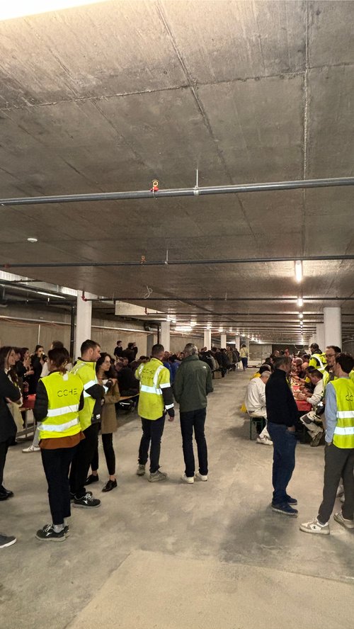 Actualité de CCHE pour le bouquet de chantier du quartier Ley Outre à Crissier Suisse