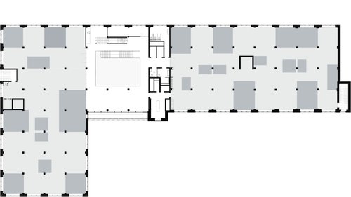 Architecture d'intérieur de CCHE pour le bâtiment administratif Incyte Biosciences International Suisse