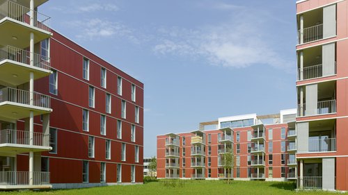 © Thomas Jantscher Architecture de CCHE pour l'éco quartier d'habitation Eikenott Suisse