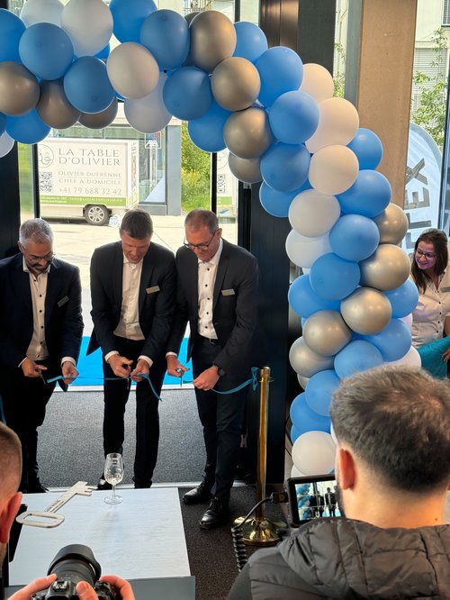 Actualité de CCHE pour l'inauguration du showroom Suter Inox à Crissier Suisse