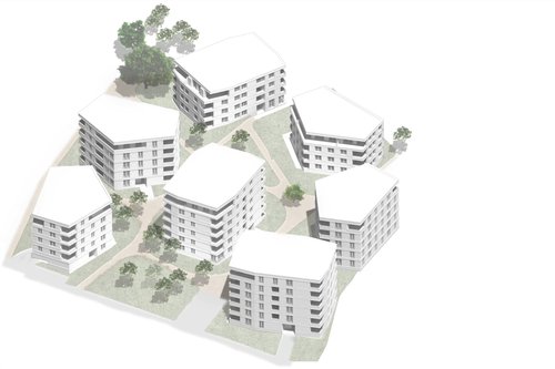 Urbanisme et Architecture de CCHE pour le quartier Ancienne Papeterie à Marly Suisse