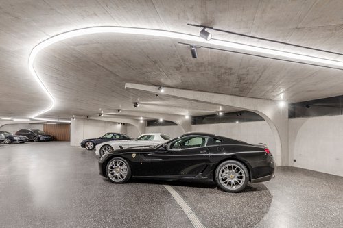 Architecture de CCHE pour un parking souterrain privé pour voitures de collection Suisse