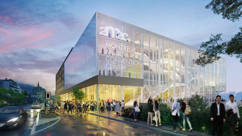 Architecture de CCHE pour le Centre de congrès 2m2c à Montreux Suisse