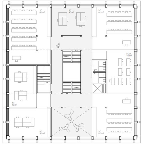 Architecture de CCHE pour le Concours extension de l'école de Lullier Nyon Suisse