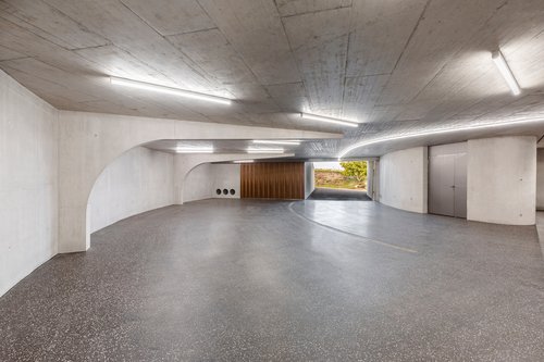 Architecture de CCHE pour un parking souterrain privé pour voitures de collection Suisse