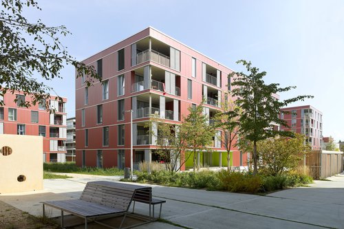 © Thomas Jantscher Architecture de CCHE pour l'éco quartier d'habitation Eikenott Suisse