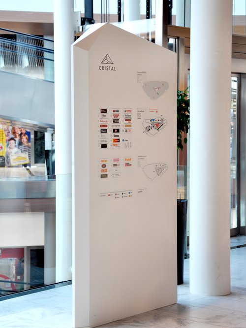 Signalétique de CCHE pour le centre Cristal