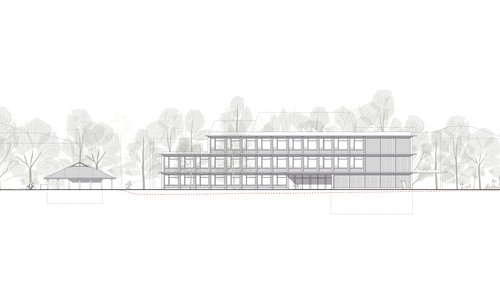 Architecture de CCHE pour le concours de l'école de Siviriez Suisse