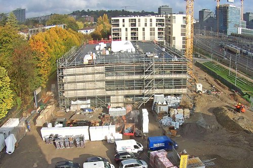 Actualité de CCHE pour le bouquet de chantier de l'école de Pont-Rouge à Lancy Suisse