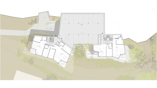 Architecture de CCHE de deux immeubles d''habitation 360° Suisse