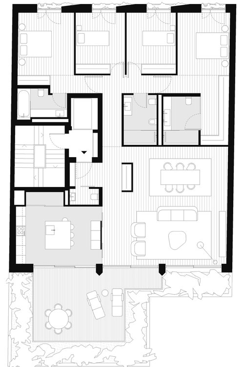 Architecture de CCHE pour Foz Terrace à Porto Portugal