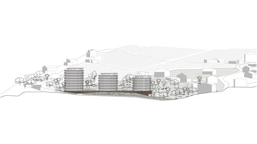 Architecture de CCHE pour Balcons de vignes à Belmont-sur-Lausanne Suisse