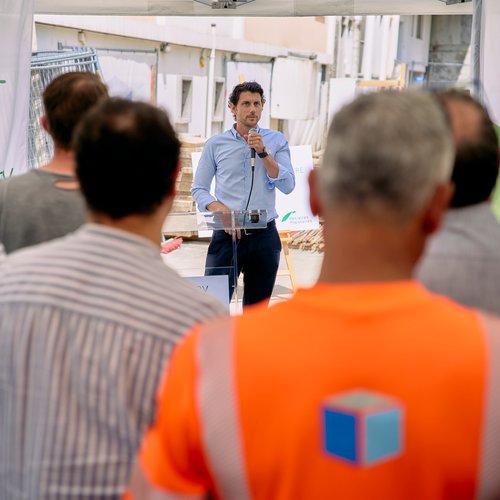 Actualité de CCHE pour la pose de la première pierre à Prilly Centenaire