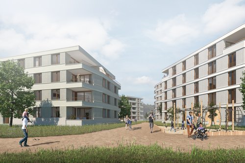 Urbanisme et Architecture de CCHE pour le quartier Ancienne Papeterie à Marly Suisse