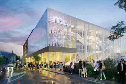 Architecture de CCHE pour le Centre de congrès 2m2c à Montreux Suisse