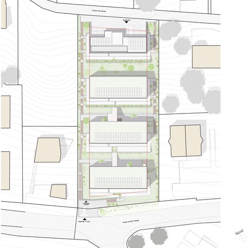 Architecture de CCHE pour les terrasses du Bois de Chênes Suisse
