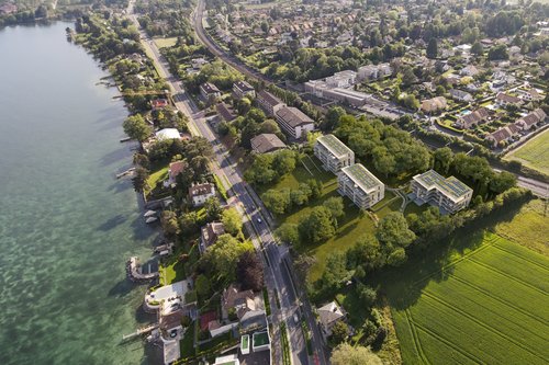 Architecture de CCHE pour le projet Le Parc de Staël à Coppet Suisse