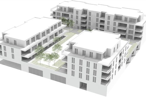 Urbanisme et Architecture de CCHE pour le quartier Ancienne Papeterie à Marly Suisse