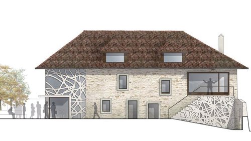 Architecture d'intérieur de CCHE d'un espace viticole et événementiel polyvalent à Riex