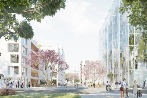 Urbanisme de CCHE pour le concours les Communaux d'Ambilly Suisse