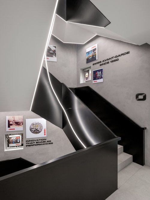Architecture d'intérieur de CCHE pour TAG Heuer à Signy Suisse