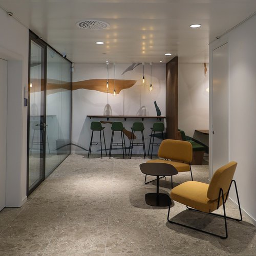Transformation et rénovation intérieure de CCHE pour le Crédit agricole next bank Suisse