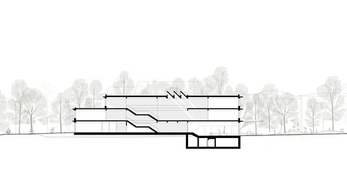 Architecture de CCHE pour le concours de l'école de Siviriez Suisse