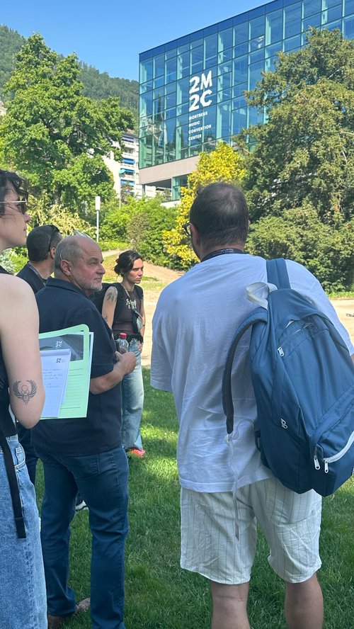 Actualite de CCHE pour la conférence de presse de la remise du bâtiment du 2M2C à Montreux Suisse