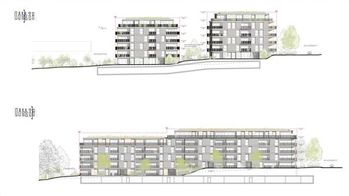 Architecture de CCHE pour Quartier résidentiel Reussperlen Suisse