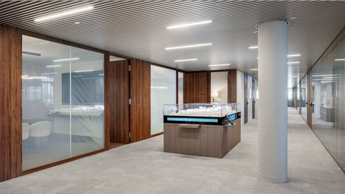 Architecture de CCHE pour les bureaux "Urban Project" "Les Atmosphères" du Quartier de l'étang à Vernier Genève Suisse