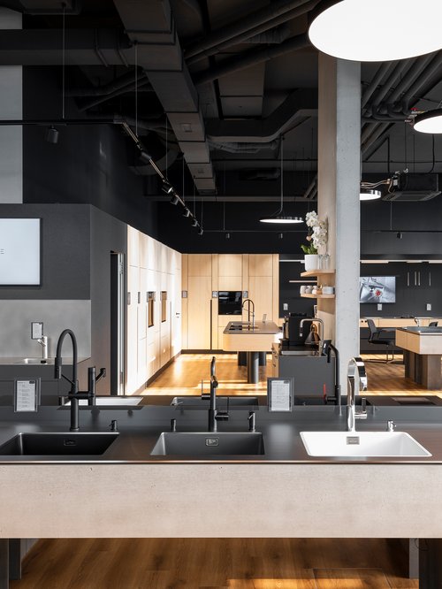 Architecture d'Intérieur de CCHE pour le Showroom Suter Inox à Crissier Suisse