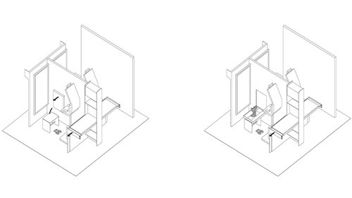 Architecture et transformation de CCHE pour le centre biométrique du flon à Lausanne Suisse