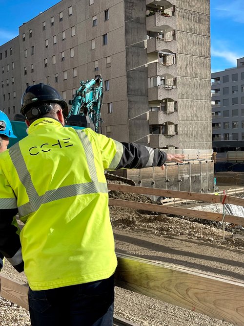 Actualité de CCHE pour le suivi de chantier du Quartier de la Suettaz à Nyon Suisse