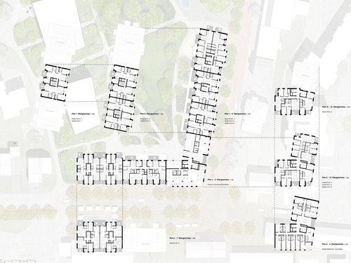 Architecture de CCHE pour le Concours Streuli Park Süd Zürich Suisse
