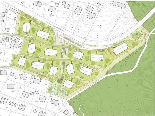 Architecture de CCHE pour le quartier Les Planches Suisse