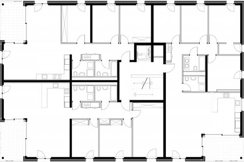 Architecture de CCHE pour l'éco quartier d'habitation Eikenott Suisse