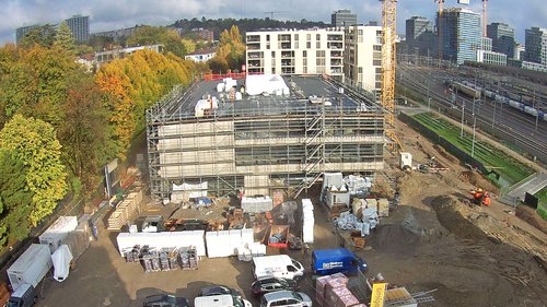 Actualité de CCHE pour le bouquet de chantier de l'école de Pont-Rouge à Lancy Suisse