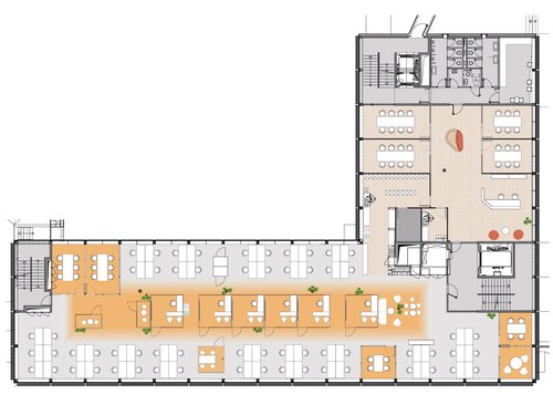 Architecture d'intérieur de CCHE pour l'aménagement de bureaux à Lausanne
