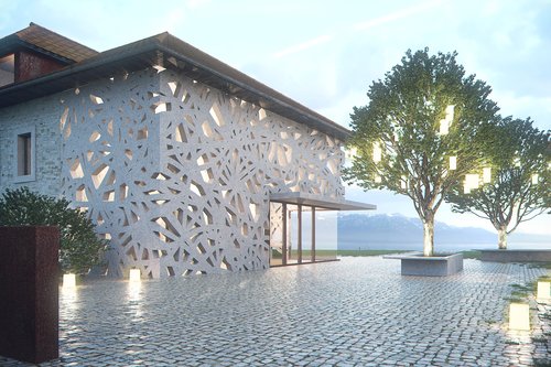 Architecture d'intérieur de CCHE d'un espace viticole et événementiel polyvalent à Riex