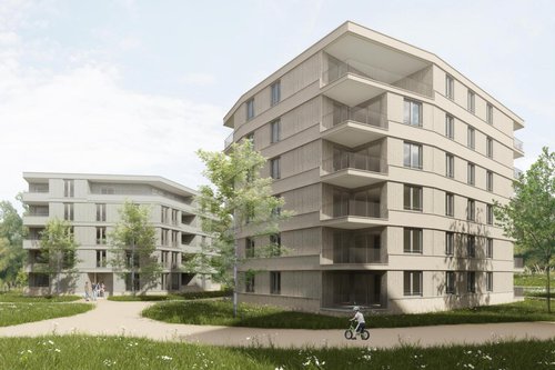 Urbanisme et Architecture de CCHE pour le quartier Ancienne Papeterie à Marly Suisse