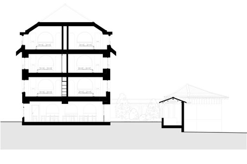 Transformation et rénovation historique de l'Hôtel de la Cigogne à Saint Ursanne Jura Suisse