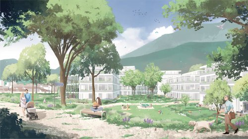 Architecture de CCHE pour Sierre Arena Suisse